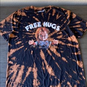 Hand Bleached and Dipped Chucky Graphic Tee